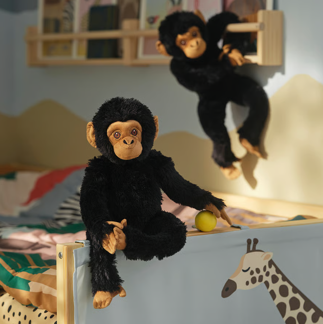 Мягкая игрушка Обезьяна, 32 см, SANDLOPARE IKEA 306.030.80 - изображение 4