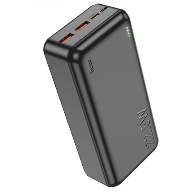 Портативная батарея Power Bank Hoco J101B Astute 22.5W fully compatible 30000 mAh, Black - Фото 1 Портативная батарея Power Bank Hoco J101B Astute 22.5W fully compatible 30000 mAh, Black - изображение 1