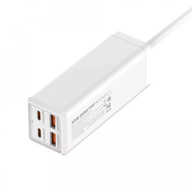 Сетевой Удлинитель LDNIO SC1418 Power Strip PD/QC 65W, White - Фото 4 Сетевой Удлинитель LDNIO SC1418 Power Strip PD/QC 65W, White - изображение 4