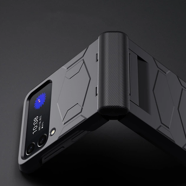 Чехол-накладка Armor Case для Samsung Galaxy Z Flip 4 green - изображение 2