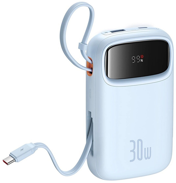 Powerbank Baseus Qpow 2 USB-C 10000 mAh 30 W Blue (P10055009313-00) - obraz 3
