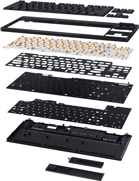 Klawiatura bezprzewodowa Razer BlackWidow V4 Low-Profile Tenkeyless HyperSpeed Yellow Switch Wireless/Bluetooth/USB Black (RZ03-05450100-R3M1) - obraz 8