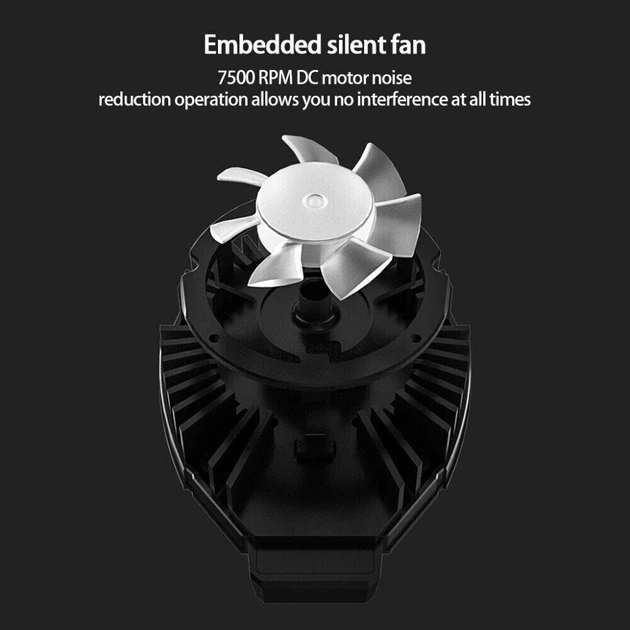 Вентилятор охладитель MeMo DL05 для телефона, Black - изображение 7