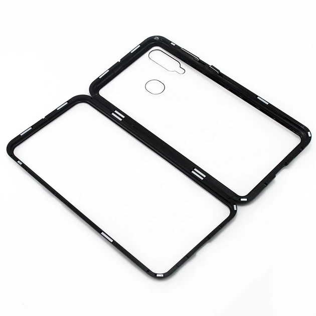 Накладка бампер магнит Bakeey Metal Frame для Samsung Galaxy M40 / A60 Black - изображение 2