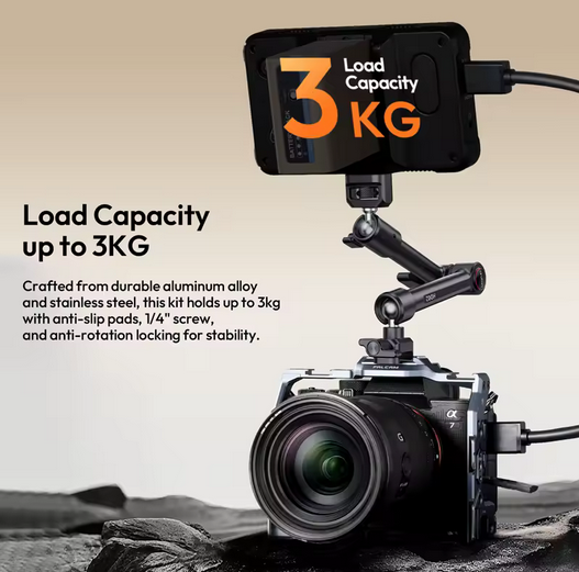 Шарнірне кліплення Ulanzi HD02 10-inch Magic Arm Kit (T098 HD02) (T098) - Фото 4 Шарнірне кліплення Ulanzi HD02 10-inch Magic Arm Kit (T098 HD02) (T098) - изображение 4