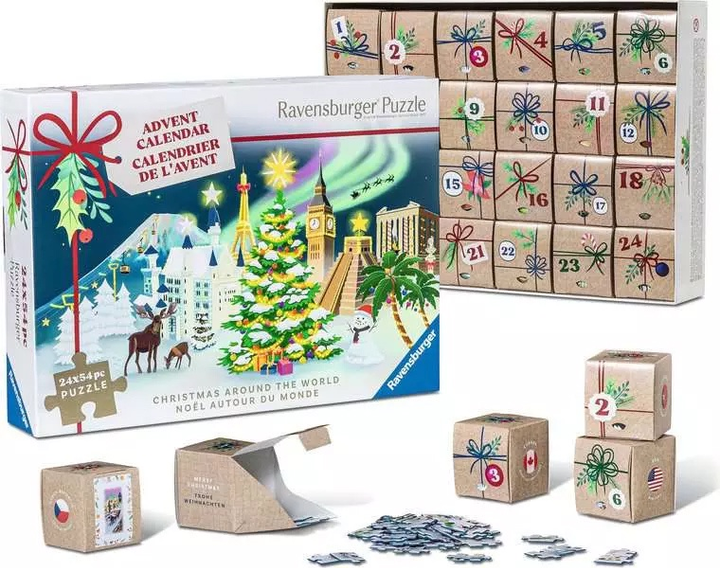 Пазл Ravensburger Адвент-календар 24×54 елемента 12004246 (4005555042464) - зображення 1