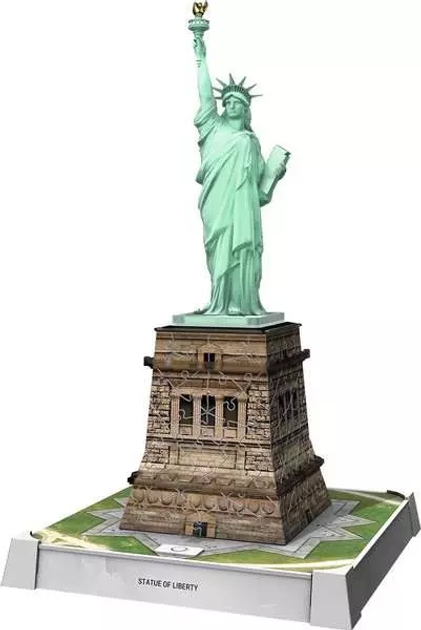 Puzzle 3D Ravensburger Iconics Statua Wolności 108 elementów 12008027 (4005555080275) - obraz 2