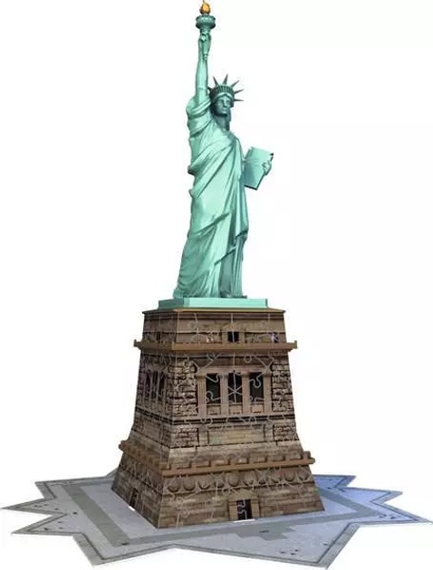 Пазл 3D Ravensburger Iconics Статуя Свободи 108 елементів 12584 (4005556125845) - зображення 2