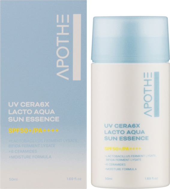 Сонцезахисна есенція Apothe UV Cera 6X Lacto Aqua SPF50+ 50 мл (8809971486460) - зображення 1