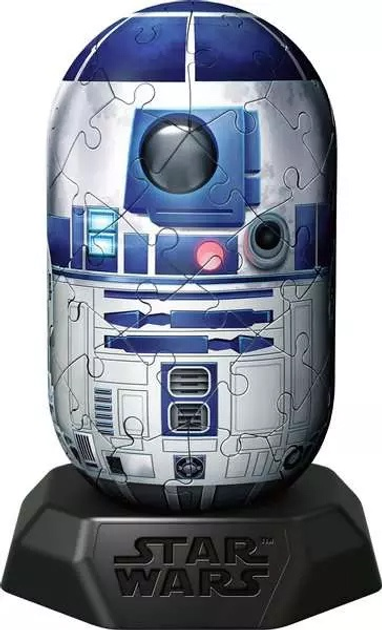 Пазл 3D Ravensburger Hylkies Star Wars R2-D2 54 елементи 12008019 (4005555080190) - зображення 2