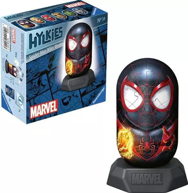 Пазл 3D Ravensburger Hylkies Майлз Моралес 54 елементи 12008021 (4005555080213) - зображення 3