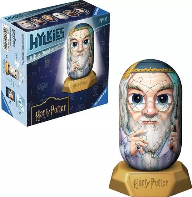 Пазл 3D Ravensburger Hylkies Альбус Дамблдор 54 елементи 12008022 (4005555080220) - зображення 3