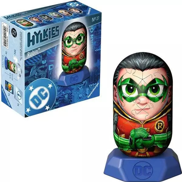 Пазл 3D Ravensburger Hylkies DC Робін 54 елемента 12008014 (4005555080145) - зображення 3