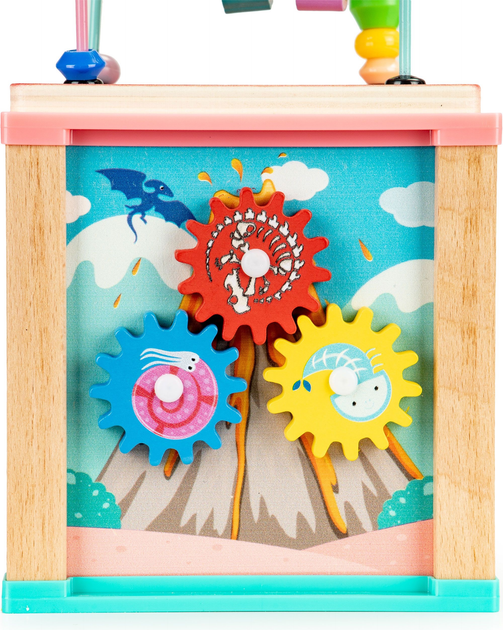 Drewniana kostka edukacyjna EcoToys sorter mula (5903769970100) - obraz 3