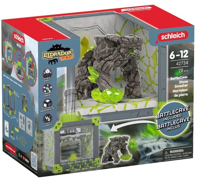 Figurka Schleich Eldrador Creatures Jaskinia Bitewna Kamienny Miażdżyciel SLH42734 (4069111059884) - obraz 1