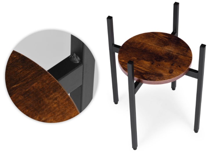 Stojak na kwiaty ModernHome by Multistore ME-ATS08 ozdoby Loft (5905817007806) - obraz 5