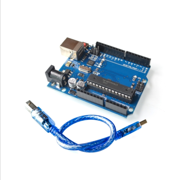 Arduino UNO R3 MEGA328P, USB-B + кабель - Фото 1 Arduino UNO R3 MEGA328P, USB-B + кабель - изображение 1