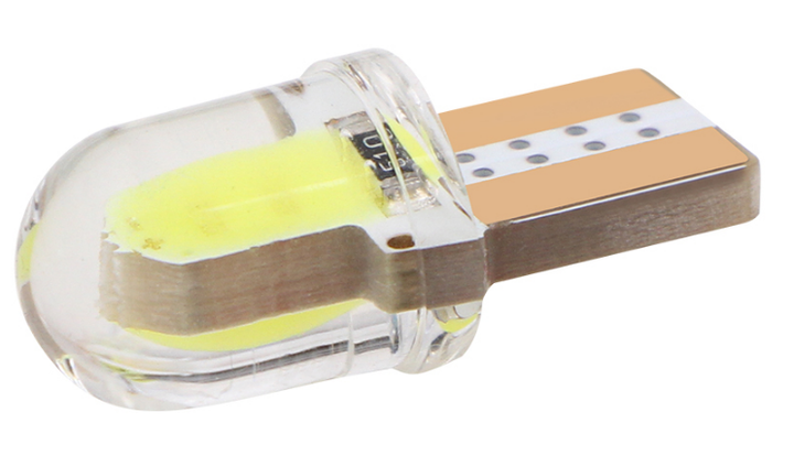 Лампочка автомобільна T10 W5W COB LED - синій - зображення 6