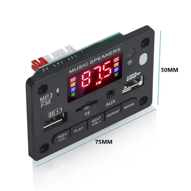 Аудиоплеер автомобильный 12-32В. USB, MP3, FM, AUX, TF, Bluetooth 5.0 - изображение 3