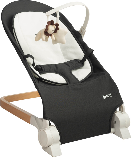 Leżaczek dziecięcy Caretero Pine Black TERO-80610 (5908310397863) - obraz 1