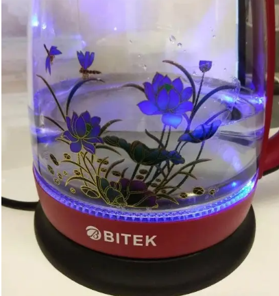 Электрический дисковый чайник с подсветкой BITEK BT-3111 электрический чайник - Фото 2 Электрический дисковый чайник с подсветкой BITEK BT-3111 электрический чайник - изображение 2