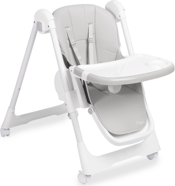 Krzesełko do karmienia Caretero Megalo Light Grey TERO-7711 (5908310398174) - obraz 6