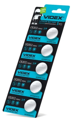 Батарейка VIDEX CR2032 1 шт - Фото 1 Батарейка VIDEX CR2032 1 шт - зображення 1