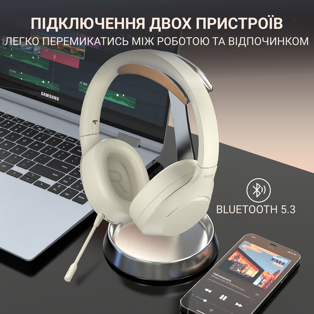 Навушники Fifine X3W Wireless White (X3W) - изображение 10