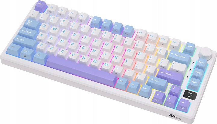 Klawiatura bezprzewodowa RK ROYAL KLUDGE M75 RGB Brown Switch Taro Milk (RK-M75-TAROMLK-BRNSW-US) - obraz 5