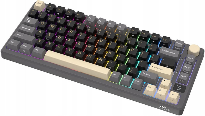 Klawiatura bezprzewodowa RK ROYAL KLUDGE M75 RGB K Silver Switch Phantom (RK-M75-PHNTM-KSLVSW-US) - obraz 5