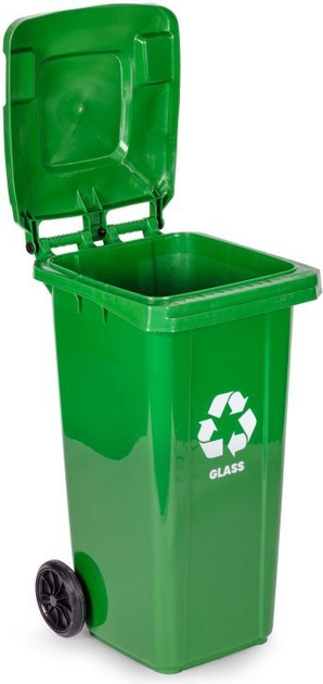 Контейнер для скла ModernHome by Multistore MO-120G-9-K 120 л Зелений (5905817010141) - зображення 4