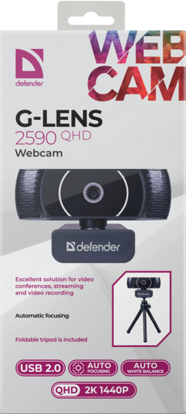 Веб-камера Defender G-lens 2590 QHD 2K 1440p (63113) - Фото 15 Веб-камера Defender G-lens 2590 QHD 2K 1440p (63113) - изображение 15