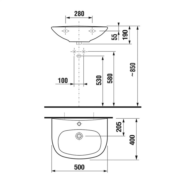 Umywalka Jika Zeta (000051105656) - obraz 2