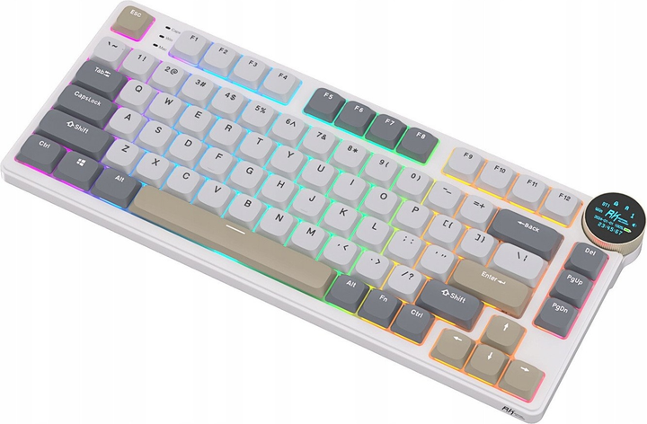 Клавіатура бездротова RK ROYAL KLUDGE N80 RGB Red Switch Pearly Dawn (RK-N80-PRLYDWN-REDSW-US) - зображення 5