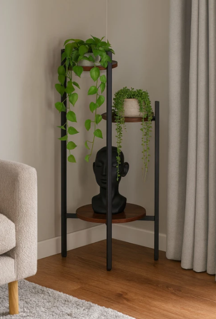 Підставка для квітів ModernHome by Multistore ME-ATS11 3 рівнева Лофт (5905817007660) - зображення 8