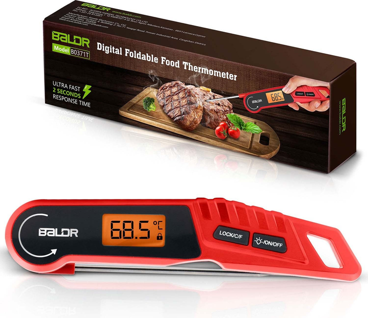 Termometr kuchenny do mięsa Baldr BD-130 z sondą i podświetlanym ekranem LCD (5903890630263) - obraz 7