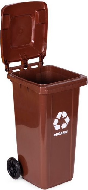 Контейнер для органічних відходів ModernHome by Multistore MO-120G-2-K 120 л Коричневий (5905817010189) - зображення 4