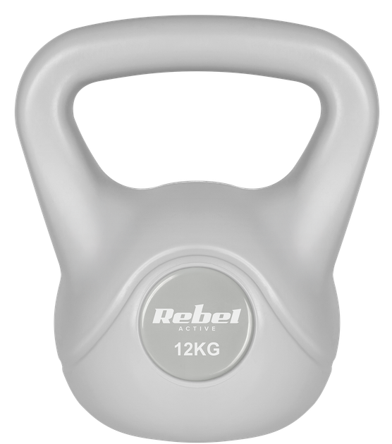 Гиря Rebel Active RBA-2322G-12 бітумна 12 кг Сіра (5901890121972) - зображення 1