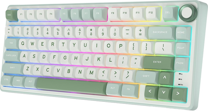 Клавіатура дротова RK ROYAL KLUDGE R75 RGB Brown Switch Sky Cyan (RK-R75-SKYCYN-BRNSW-US) - зображення 3