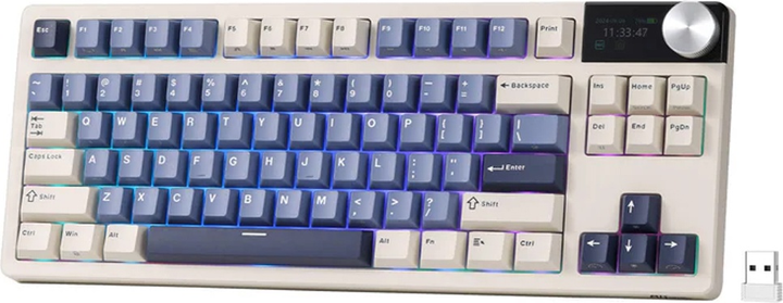 Klawiatura bezprzewodowa RK ROYAL KLUDGE S85 RGB Cloud Switch Horizon Blue (RK-S85-HRZBLU-CLDSW-US) - obraz 3