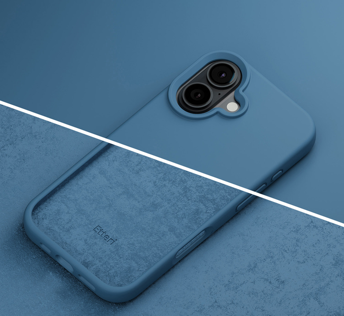 Etui Etteri Clear do iPhone 16 Dark Blue (5906961950369) - obraz 8