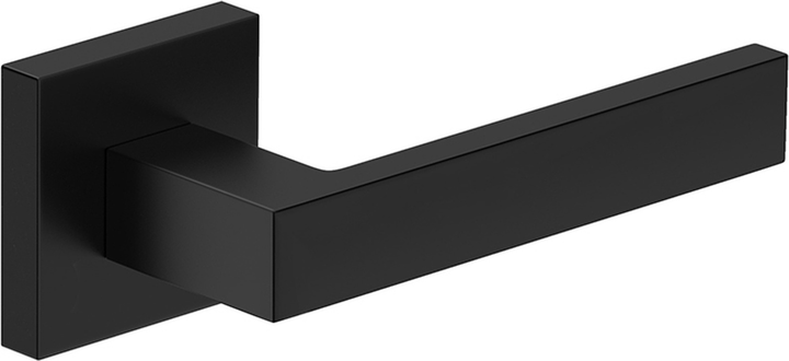 Дверна ручка на розетці Metal-Bud Qubik Чорна (5901643189884) - зображення 1