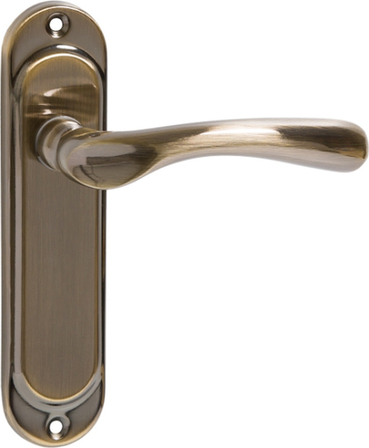 Дверна ручка з довгою накладкою MP MRO-14-60-I Антична латунь (4752182104651) - зображення 1