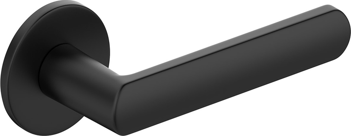 Дверна ручка Metal-Bud Luna R Slim Чорна ZLUOSCZ (5907354080465) - зображення 1