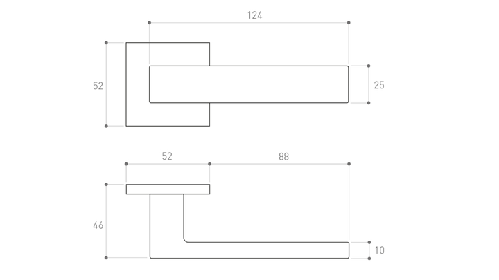 Дверна ручка Metal-Bud Cube Q Slim Матовий хром ZCUKSCM (5905496701118) - зображення 3