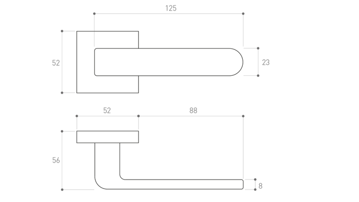 Дверна ручка Metal-Bud Rio K Біла (5901643189648) - зображення 2
