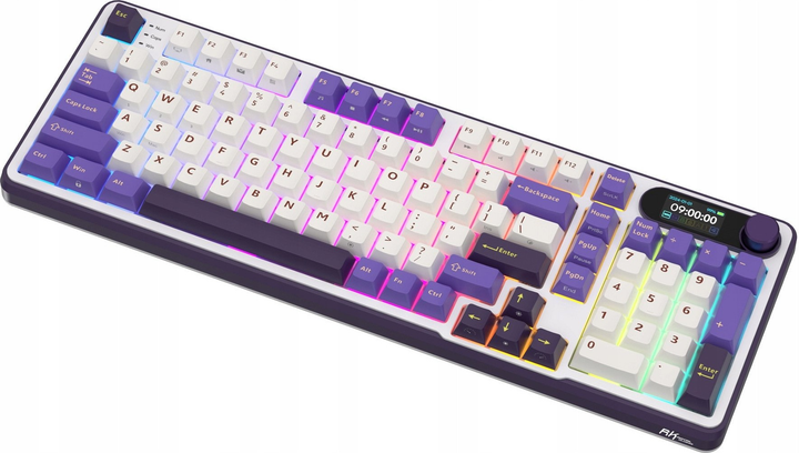 Klawiatura bezprzewodowa RK ROYAL KLUDGE S98 RGB Brown Switch Blackberry Mousse (RK-S98-BBERRYMS-BRNSW-US) - obraz 5