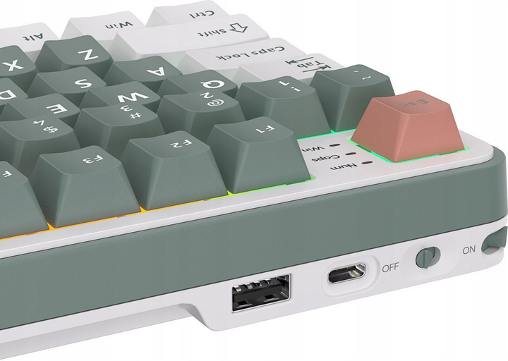 Klawiatura bezprzewodowa RK ROYAL KLUDGE S98 RGB Brown Switch Camping Green (RK-S98-CAMPGRN-BRNSW-US) - obraz 7