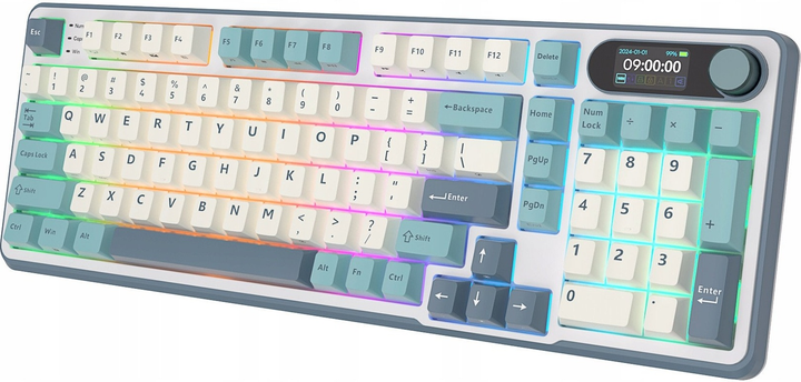 Klawiatura bezprzewodowa RK ROYAL KLUDGE S98 RGB Brown Switch Light Cloud (RK-S98-LTCLD-BRNSW-US) - obraz 3