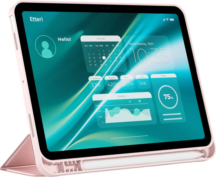 Чохол-книжка Etteri для Apple iPad Air 4th/5th Gen 10.9" Pink (5907504541631) - зображення 6